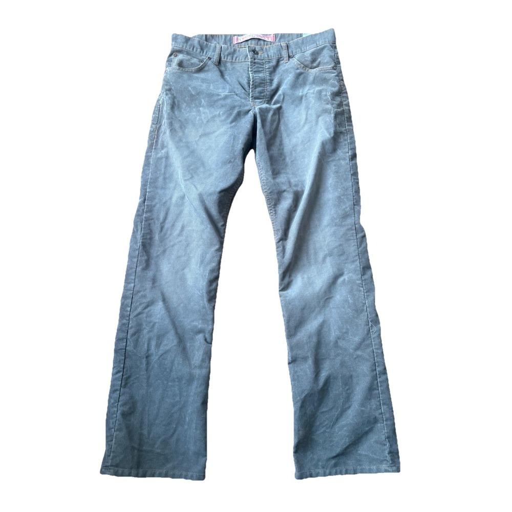 Zara Men's Pants Corduroy‎ Bootcut Gray Vintage Size 34x33